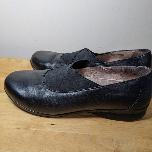 Dansko Ann Black Leather Slip On, Sz 38 - Picture 3 of 7